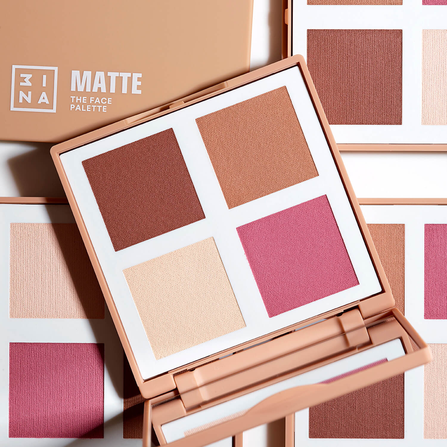 THE MATTE FACE PALETTE (PALETA DE RUBOR, ILUMINADOR Y BRONCEADOR)